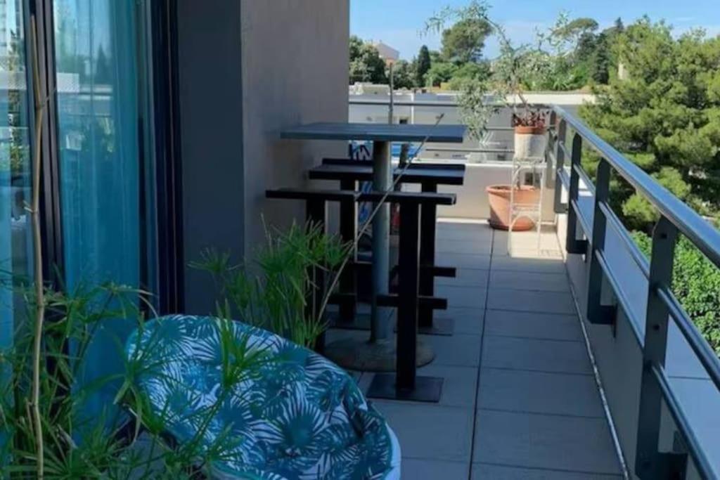 Arceaux Montpellier Splendide Roof Top Duplex Climatise Exterior foto